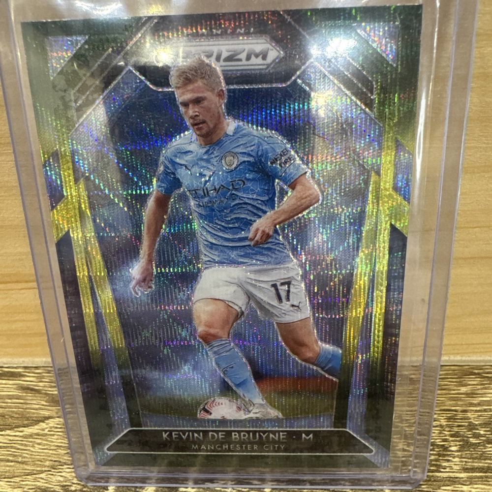 2020 Panini Prizm Premier League Kevin De Bruyne Green Pulsar #99